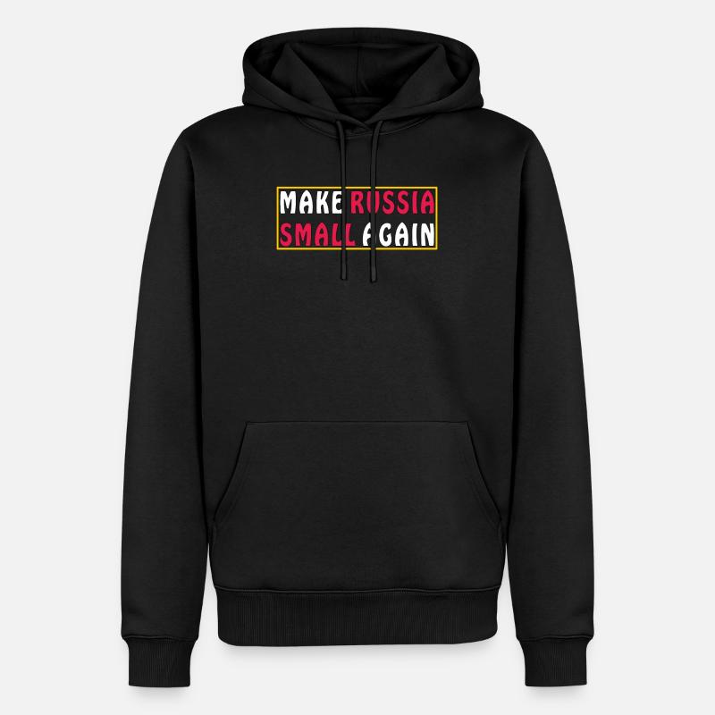 MAKE RUSSIA SMALL AGAIN - Männer Premium Bio Hoodie - Schwarz