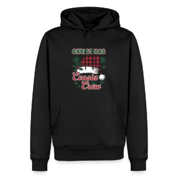 Équipage des cousins de Noël - Sweat à capuche Premium bio Homme - noir - Devant - Nico (187cm)