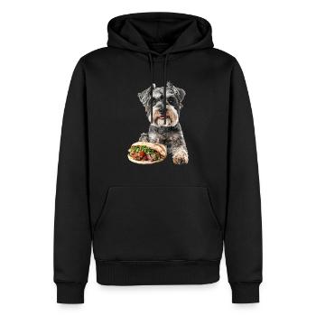 Zwergschnauzer - Männer Premium Bio Hoodie - Schwarz - Vorne - Nico (187cm)