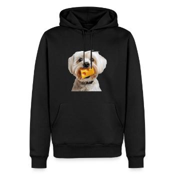 Maltesisch - Männer Premium Bio Hoodie - Schwarz - Vorne - Nico (187cm)
