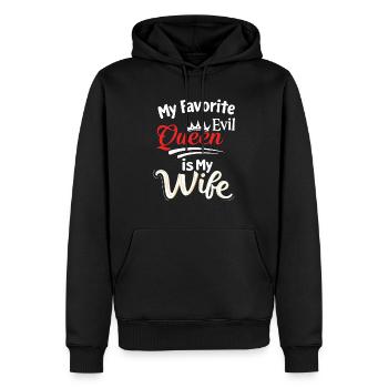 My Favorite Evil Queen Is My Wife - Men’s Premium Organic Hoodie - black - Front - Nico (187cm)