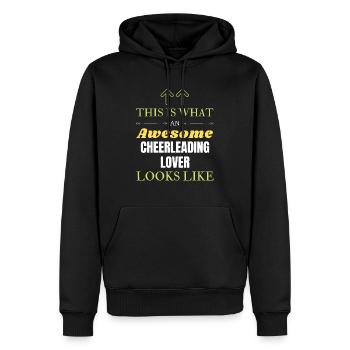 This is what an awesome Cheerleading lover looks l - Men’s Premium Organic Hoodie - black - Front - Nico (187cm)