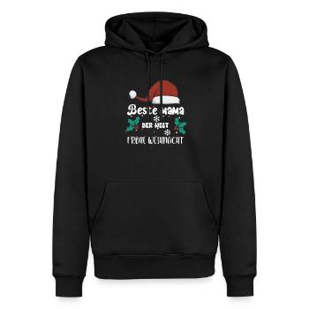 Beste Mama der Welt Last Minute Geschenk Mutter - Männer Premium Bio Hoodie - Schwarz - Vorne - Nico (187cm)