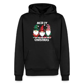 Merry Christmas Gnomes Men Women Family Matching - Männer Premium Bio Hoodie - Schwarz - Vorne - Nico (187cm)