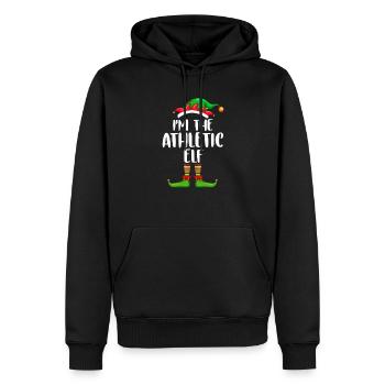Je suis l’Athletic Elf Chemise Assortie Famille - Sweat à capuche Premium bio Homme - noir - Devant - Nico (187cm)