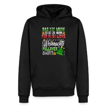Weihnachtsmann Weihnachten Hässliche Weihnachten - Männer Premium Bio Hoodie - Schwarz - Vorne - Nico (187cm)