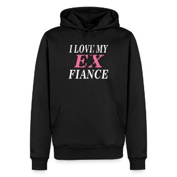 J’AIME MON EX FIANCÉ - Sweat à capuche Premium bio Homme - noir - Devant - Nico (187cm)