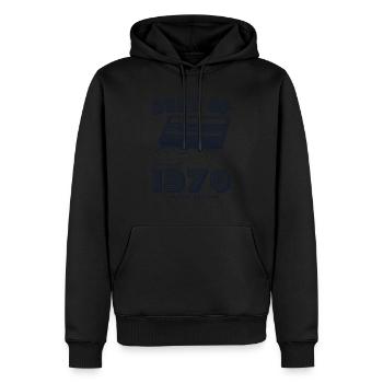 Rétro meilleur de 1970 Mixtape Vintage 55e anniversaire - Sweat à capuche Premium bio Homme - noir - Devant - Nico (187cm)