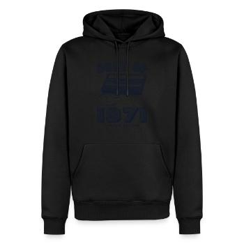 Klassisches Best of 1971 Retro 54. Geburtstag Kassette - Männer Premium Bio Hoodie - Schwarz - Vorne - Nico (187cm)