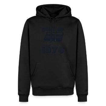 Rétro Best of 1976 Mixtape Vintage 49e anniversaire - Sweat à capuche Premium bio Homme - noir - Devant - Nico (187cm)