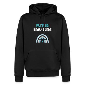 Future rainbow brother-in-law - Men’s Premium Organic Hoodie - black - Front - Nico (187cm)