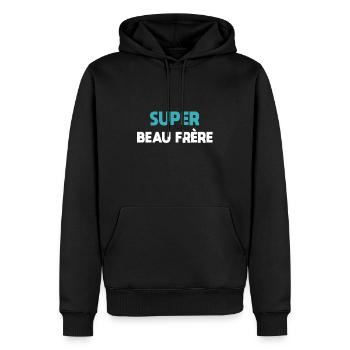 Super brother-in-law - Men’s Premium Organic Hoodie - black - Front - Nico (187cm)