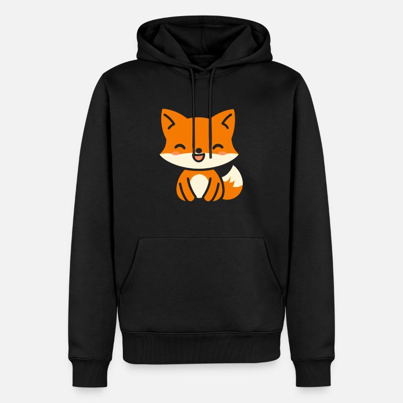 RAND 7 - Männer Premium Bio Hoodie - Schwarz