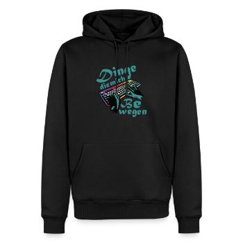 Dinge Die Mich Bewegen Lustig Gaming - Männer Premium Bio Hoodie - Schwarz - Vorne - Nico (187cm)