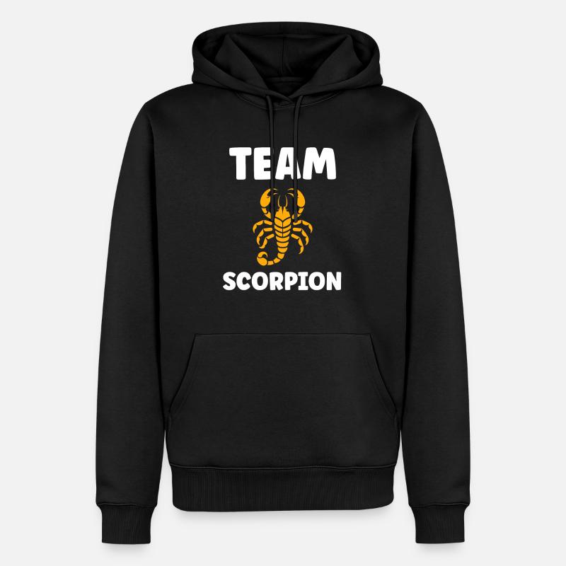 scorpion - Sweat à capuche Premium bio Homme - noir
