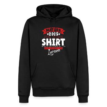 Matura 2024 Cadeau de fin d’études Matura Matura - Sweat à capuche Premium bio Homme - noir - Devant - Nico (187cm)