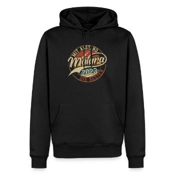 Matura 2024 Cadeau de fin d’études Matura Matura - Sweat à capuche Premium bio Homme - noir - Devant - Nico (187cm)