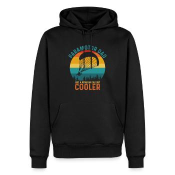 Paramotor Dad - Men’s Premium Organic Hoodie - black - Front - Nico (187cm)