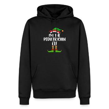 I'm The Pediatrician Elf Matching Family Christmas - Männer Premium Bio Hoodie - Schwarz - Vorne - Nico (187cm)