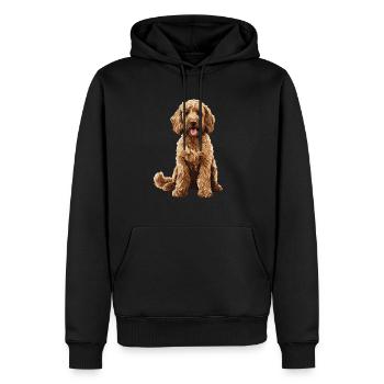 Labradoodle - Männer Premium Bio Hoodie - Schwarz - Vorne - Nico (187cm)