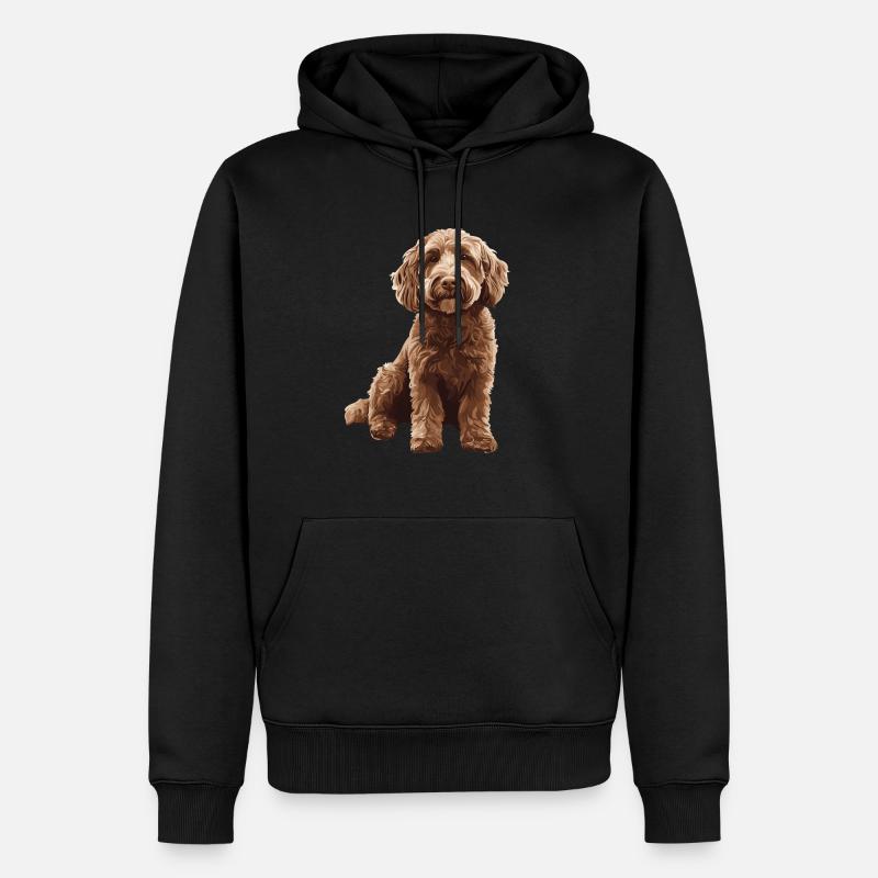 Labradoodle - Sweat à capuche Premium bio Homme - noir
