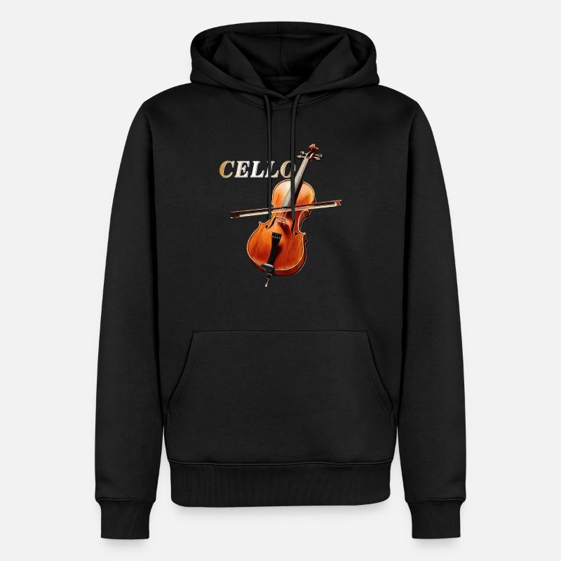 VIOLONCELLE - Sweat à capuche Premium bio Homme - noir