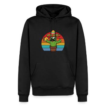 Mexique Maracas Sombrero Hat Tacos Cactus - Sweat à capuche Premium bio Homme - noir - Devant - Nico (187cm)