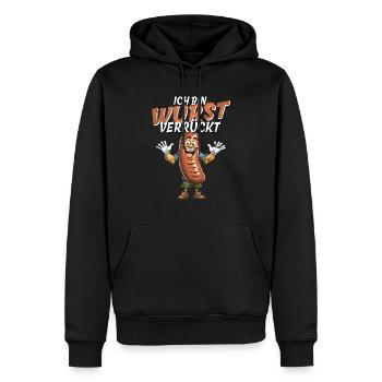 I'M SAUSAGE CRAZY - Men’s Premium Organic Hoodie - black - Front - Nico (187cm)