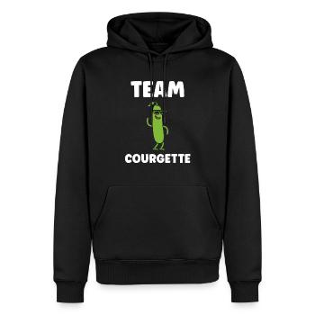 Zucchini-Humor - Männer Premium Bio Hoodie - Schwarz - Vorne - Nico (187cm)