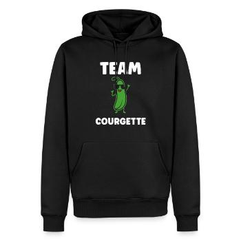 Zucchini-Humor - Männer Premium Bio Hoodie - Schwarz - Vorne - Nico (187cm)
