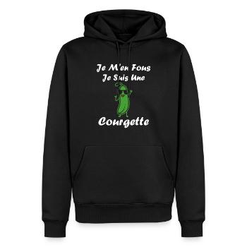 Zucchini-Humor - Männer Premium Bio Hoodie - Schwarz - Vorne - Nico (187cm)