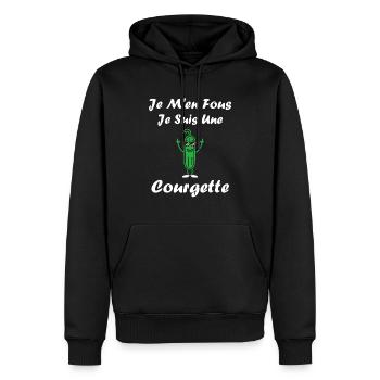 Zucchini-Humor - Männer Premium Bio Hoodie - Schwarz - Vorne - Nico (187cm)