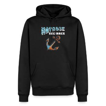 SCHIFFANKER MATROSE BEGINNER - Männer Premium Bio Hoodie - Schwarz - Vorne - Nico (187cm)