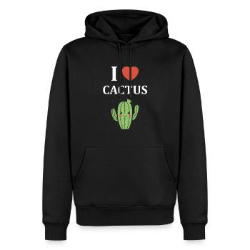 Cactus - Men’s Premium Organic Hoodie - black - Front - Nico (187cm)