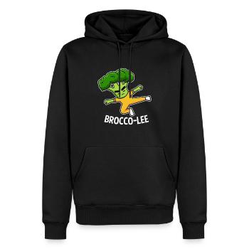 Karate Brokkoli Kampfsport Kampfkunst Kämpfer - Männer Premium Bio Hoodie - Schwarz - Vorne - Nico (187cm)