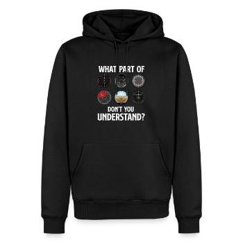 Was für ein Teil von Don't You Understand - Funny Pilot - Männer Premium Bio Hoodie - Schwarz - Vorne - Nico (187cm)