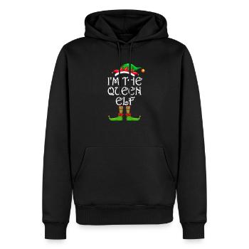 I'm The Queen Elf Shirt Matching Family Christmas - Männer Premium Bio Hoodie - Schwarz - Vorne - Nico (187cm)