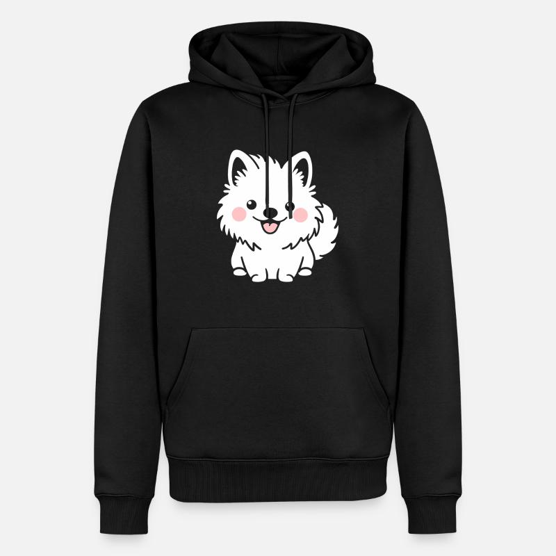 Pomsky - Männer Premium Bio Hoodie - Schwarz