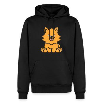 Eurasier - Männer Premium Bio Hoodie - Schwarz - Vorne - Nico (187cm)