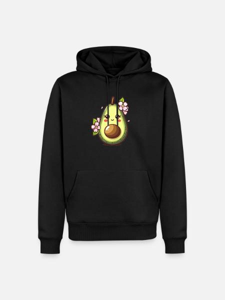 Aesthetic Avocado Fruit - Men’s Premium Organic Hoodie - black