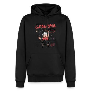 Badass Oma seit 1981 - Vintage 44. Geburtstag - Männer Premium Bio Hoodie - Schwarz - Vorne - Nico (187cm)