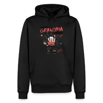 Badass Grandma Since 1982 - Jahrgang 43 Jahre - Männer Premium Bio Hoodie - Schwarz - Vorne - Nico (187cm)