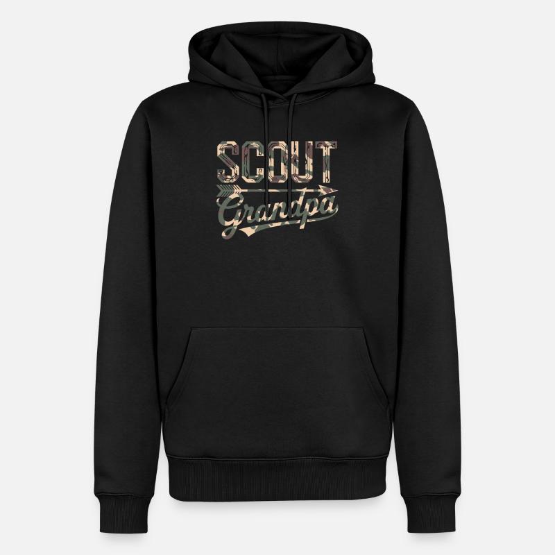 Pfadfinderführer Pfadfinder Camping - Männer Premium Bio Hoodie - Schwarz