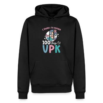Ich Schwamm 100 Tage VPK Durch - Männer Premium Bio Hoodie - Schwarz - Vorne - Nico (187cm)