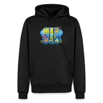 Hello Summer Fun Colorful Design - Männer Premium Bio Hoodie - Schwarz - Vorne - Nico (187cm)