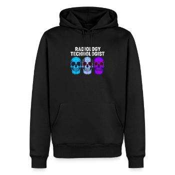 IRM Radiologue Radiologie Rad Tech X-ray - Sweat à capuche Premium bio Homme - noir - Devant - Nico (187cm)