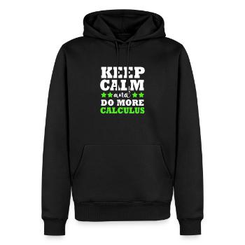 math mathematician - Men’s Premium Organic Hoodie - black - Front - Nico (187cm)