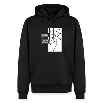 Paranormal Geist Geister Gespenst gespenstisch - Männer Premium Bio Hoodie - Schwarz - Vorne - Nico (187cm)