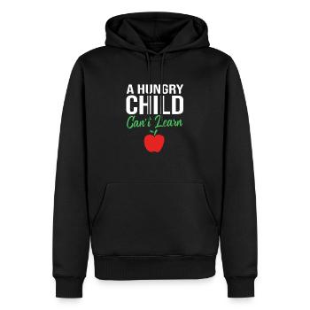 Diététicien diététique - Sweat à capuche Premium bio Homme - noir - Devant - Nico (187cm)
