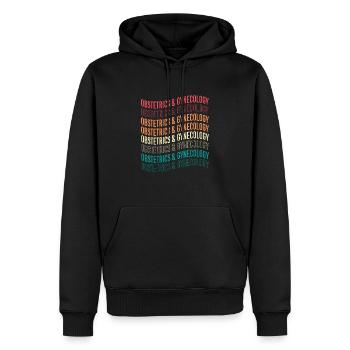 Hebamme Obgyn Frauenheilkunde Geburtshilfe - Männer Premium Bio Hoodie - Schwarz - Vorne - Nico (187cm)